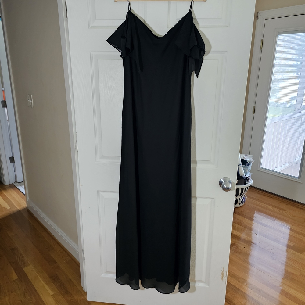 Chelsea Nites Women's Formal Dress, Size 18W, Black, Spaghetti Strap